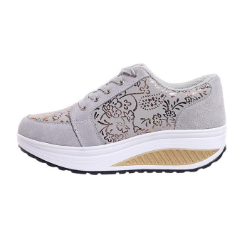 WETIKE Women's Shake Shoes Microfiber Casual Shoes(Grey)  
