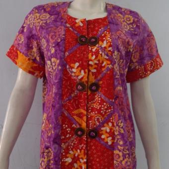 Whiens Blouse Batik Cap Kombinasi  