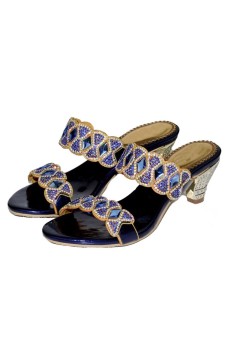 Win8Fong Party Pointed Toe Sandals (Blue)  