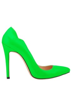 Win8Fong Women's High Heels Pointed Toe Pumps Stiletto Shoes Party Shoes Court Shoes(Green)  