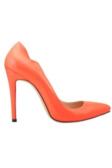 Win8Fong Women's High Heels Pointed Toe Pumps Stiletto Shoes Party Shoes Court Shoes(Orange) (Intl)  
