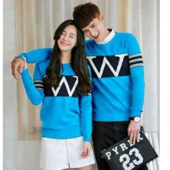 WinKin - Sweater Couple W - Turkis  