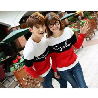 WinKin - Sweater Couple Wisdom - Putih Hitam  