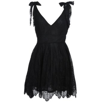 Woen Lace Sleeveless Party Evening Cocktail Short ini Dress  