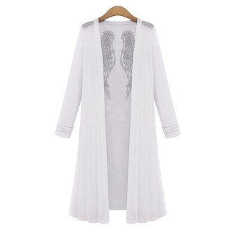 Women Casual Long Coat Long Sleeve Open Kimono Cardigan - intl  