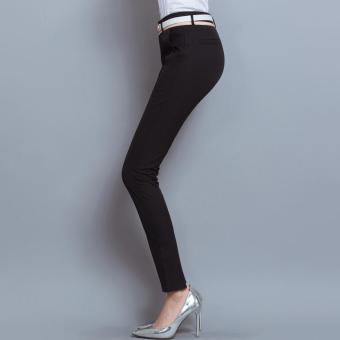 Women Casual Suit Pant Formal OL Pencil Pants Office Ladies Business Slim Non-ironing Trousers - intl  