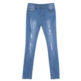 Women Denim Skinny High Waist Jeans(Blue) - Intl  