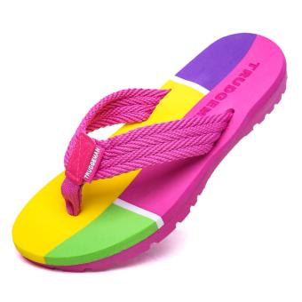 Women fashion leisure beach sandals youthful flip-flops - intl  