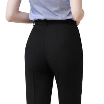 Women Ladies Formal Suit Pant OL Business Work Straight Office Black Pant (100cm) - intl  