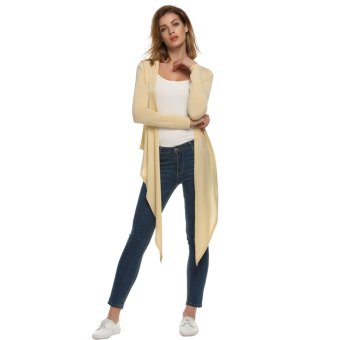 Women Long Sleeve Essential Long Cascading Cardigan - intl  