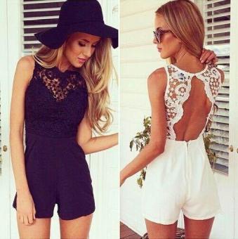 Women Sexy Celeb Lace Playsuit Party Evening Summer Ladies Dress Shorts Jumpsuit - intl  