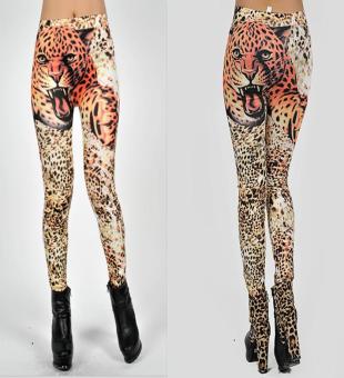 Women Tight pants seamless leggings High Elasticity tiger printing pants - intl  