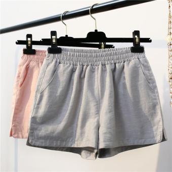 Women Wild Thin High Waist Casual Pants Shorts Loose Women A Wide Leg Pants Hot Pants(grey) - intl  