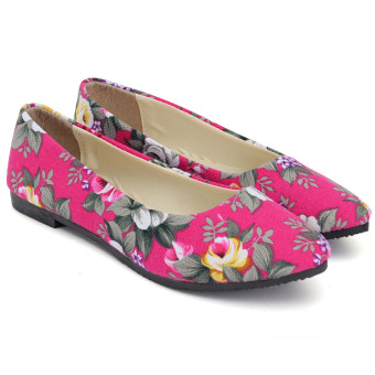 Womens Ballet Flats Loafers Shoes Casual Floral Pointed Toe Wedding Comfy Shoes  