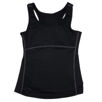 Women's Breathable Quick-Dry Tight Sports Training Vest (Black)  