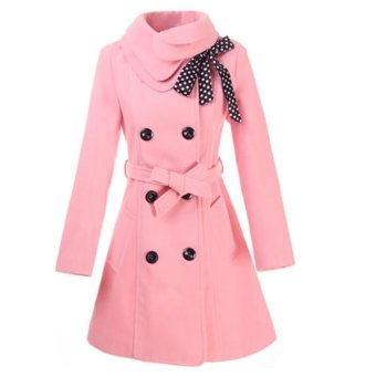 Womens Double-breasted Luxury Winter Wool Coat Jacket - intl  