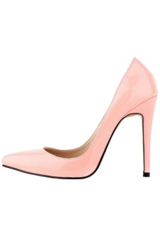 Women's High Heels Pointed Toe Platform Pumps Stiletto Sandal Court Shoes (Pink)  