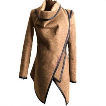 Womens Lady Slim Winter Warm Trench Coat Long Wool Jacket Outwear Parka Overcoat - Intl  