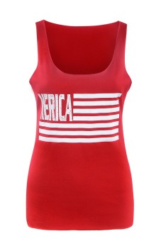 Women's T-Shirts Tops Tanks Camisoles Workout Tops Letter Sport Top Fitness T-Shirts (Red) - intl  