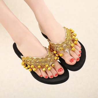 Women's Toe clip Flat Slippers European Casual Flip Flops - intl  
