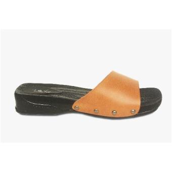 Wood slides sandals (camel)  