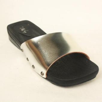 Wood Slides sandals (Silver)  