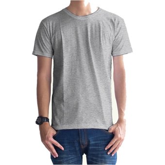 Xplod Clothing T-shirt O-Neck Lengan Pendek Unisex - Abu Misty Muda  