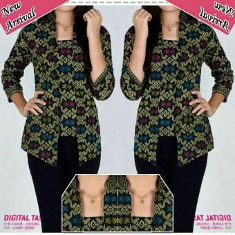 YB- Mebi Abaya - Kebaya kutu modern - blouse batik kantor - Batik Modern  