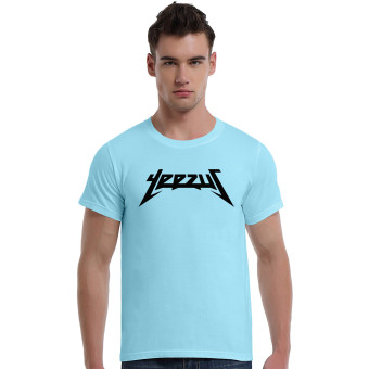 Yeezus Prince Cotton Soft Men Short Sleeve T-Shirt (Powder Blue)   