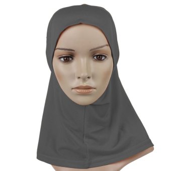 Yika Islamic Muslim Full Cover Inner Underscarf Hijab Cap Hat (Gray)  