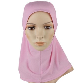 Yika Islamic Muslim Full Cover Inner Underscarf Hijab Cap Hat (Pink) - intl  