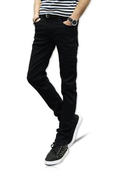 YONGENT YOUTH Series Men's Skinny Slim Jeans Black Soft 806  