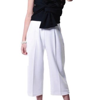 Yoorafashion Celana Kulot Wanita - Putih - Basic Cullotes Pants  