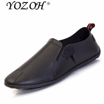 YOZOH 2017 British men's casual shoes,Summer Loafers-Black - intl  