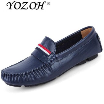 YOZOH Spring and summer new Cortex Loafers,Men's business casual shoes-Blue - intl  