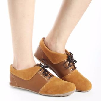 Yutaka Sepatu Wanita Keren - Semi Boots - Cokelat  