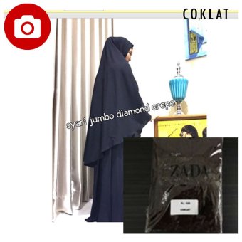 Zada Maqila Hijab Syari - Coklat  