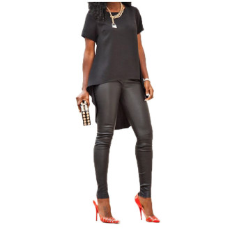 ZANZEA Fashion Women Casual Short Sleeve Blouse Irregular  