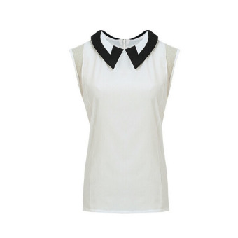 Zanzea Women Chiffon Sleeveless Top Blouse Shirt White S-3XL  