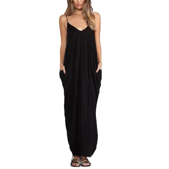 Zanzea Women Ladies Sexy V Neck Summer Boho Maxi Long Evening Party Beach Dress - intl  