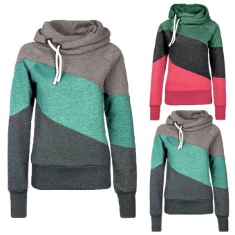 ZANZEA Women Polo Neck Warm Hoody Hoodie Sweatshirt Winter Jumper Tops - Intl  