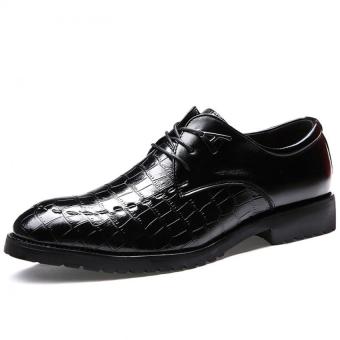 ZHAIZUBULUO Classic Modern Oxford Shoes Men’s Business Casual Shoes(Black) - intl  