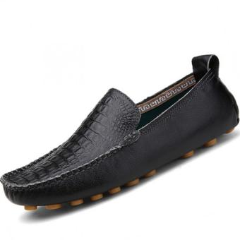 ZHAIZUBULUO Men Casual Slip-On Flats Shoes BXT-20142 Black - intl  