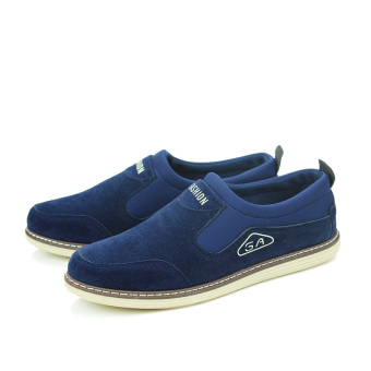 ZHAIZUBULUO Men's Breathable Low Cut Canvas Shoes Sneakers YG-8850 Blue - intl  