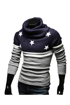 ZigZagZong HOT! Men's Fashion Knitted Sweater Jumper Fleece Pullover Cardigan 4 Sizes (Grey) (Intl)  