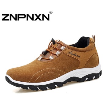 ZNPNXN Men's Breathable Sports Shoes Casual Shoes (Brown)  