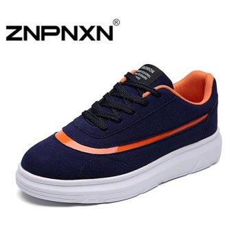 ZNPNXN Men's Casual Sports Shoes Lace-Up Shoes (Blue)  