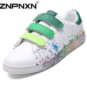 ZNPNXN Men's Fashion Breathable Casual Lovers Skater Shoes (Green)  