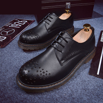ZNPNXN Men's Fashion Formal Shoes & Low Cut Shoes Leather Shoes (Black)  