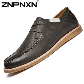 ZNPNXN Men's Fashion Loafers Shoes Lacp-up Shoes Casual men's shoes Fashion Shoes (Khaki)  